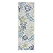 Žalios spalvos/mėlynos spalvos lauko ir vidaus kilimas 80x230 cm Bella Leaf – Flair Rugs