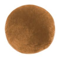 Oranžiniai-rudos spalvos dekoratyvinė mikropluošto pagalvėlė Tiseco Home Studio Marshmallow, ø 40 cm