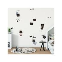 Sienų lipdukų rinkinys Ambiance Scandinavian Animals Cosmonaut Cats