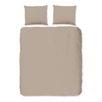 Iš flanelės dvigulė/itin ilga patalynė rudos spalvos 200x220 cm – Good Morning