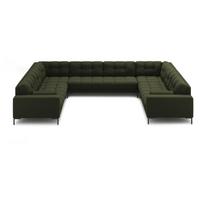 Kampinė sofa žalios spalvos („U“ formos) Bali – Cosmopolitan Design