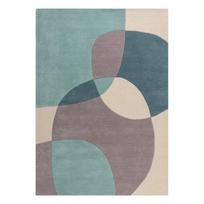 Mėlynai smėlio spalvos vilnonis kilimas 170x120 cm Glow - Flair Rugs