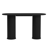 Juodos spalvos konsolinis staliukas 40x130 cm Nola – Unique Furniture