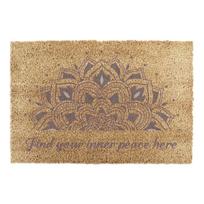 Iš kokoso pluošto grindų kilimėlis 40x60 cm Find Your Inner Peace – Artsy Doormats
