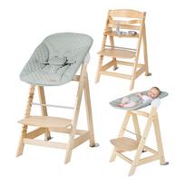 Šviesiai žalios spalvos/natūralios spalvos maitinimo kėdutė Style Born Up 2in1 – Roba