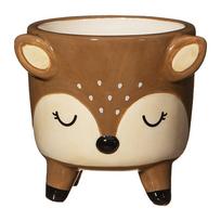 Iš akmens gėlių vazono dangtelis Deer – Sass & Belle