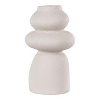 Iš akmens masės vaza kreminės spalvos (aukštis 26,5 cm) – House Nordic