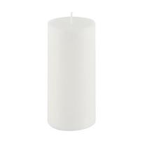 Balta žvakė Ego Dekor Cylinder Pure, degimo trukmė 50 val.