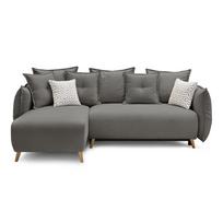 Sulankstoma ((modulinė)) kampinė sofa šviesiai pilkos spalvos Nessa – Bobochic Paris