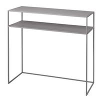 Iš metalo konsolinis staliukas šviesiai pilkos spalvos 35x85 cm Fera – Blomus