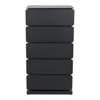 Juodos spalvos iš metalo šoninė spintelė 37x72x26 cm Joey – Spinder Design