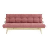 Rožinė spalvos sofa lova 190 cm Folk - Karup Design