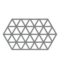 Pilkas silikoninis kilimėlis karštam puodui Zone Triangles