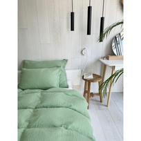 Žalios spalvos iš muslino viengulė patalynė 135x200 cm Plain Muslin – Butter Kings