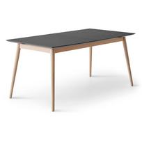 Prailginamas valgomojo stalas su papildomu stalviršiu su juodu stalviršiu 100x210 cm Meza – Hammel Furniture