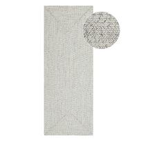 Baltas/smėlio spalvos lauko kilimas 200x80 cm - NORTHRUGS
