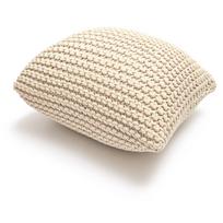 Smėlio spalvos pagalvėlė-pufas Bonami Essentials Knit