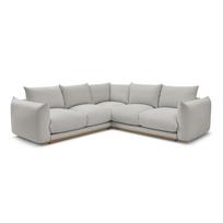 Kampinė sofa šviesiai pilkos spalvos Ernest – Bobochic Paris