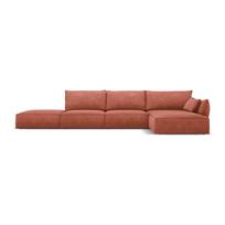 Raudona kampinė sofa (dešinysis kampas) Vanda - Mazzini Sofas