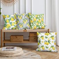 Dekoratyviniai pagalvių užvalkalai 4 vnt. 43x43 cm Lemons – Mila Home