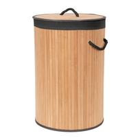 Iš bambuko skalbinių krepšys natūralios spalvos 70 l Bamboo – Compactor