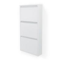 Baltos spalvos iš metalo atlenkiama spintelė batams 50x103x15 cm Billy – Spinder Design