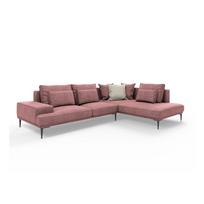Rožinė sofa-lova Interieurs 86 Liege, kampas dešinėje