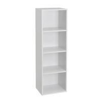 Baltos spalvos knygų spinta 30x106x24 cm Cube – Casa Selección
