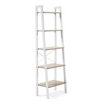 Baltos spalvos/natūralios spalvos pastatoma lentyna iš ąžuolo 56x172x32 cm Aarhus – Kave Home