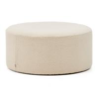Kreminės spalvos iš boucle pufas Kaeli – Kave Home