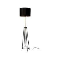 Juodas grindų šviestuvas (aukštis 154 cm) Tegola - Candellux Lighting