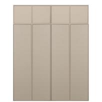 Iš pušies masyvo modulinė spinta kreminės spalvos 200x250 cm Daily – vtwonen