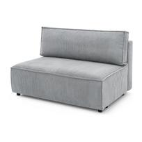 Modulinė sofa šviesiai pilkos spalvos iš kordinio velveto (modulinė) Nihad modular – Bobochic Paris