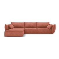 Raudona kampinė sofa (kairysis kampas) Vanda - Mazzini Sofas