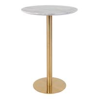 Apvalios formos baro stalas su marmuro dekoro stalviršiu ø 70 cm Bolzano – House Nordic