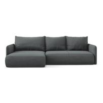 Pilkos spalvos sulankstoma/su sandėliavimo vieta kampinė sofa (su kairiuoju kampu) Nanea – Makamii