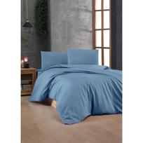 Iš ranforce medvilnės viengulė patalynė mėlynos spalvos 140x200 cm – Mijolnir