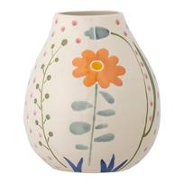 Iš akmens masės dažyta rankomis vaza kreminės spalvos (aukštis 17 cm) Taza – Bloomingville