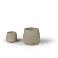 Dviejų gėlių vazonų rinkinys Bonami Selection Concrete