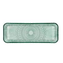 Serviravimo padėklas žalios spalvos iš stiklo 14x38 cm Kusintha – Bitz