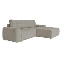 Šviesiai rudos spalvos sulankstoma/su sandėliavimo vieta modulinė kampinė sofa (su dešiniuoju kampu) Lulu – Miuform
