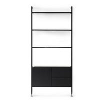 Juoda ąžuolinė knygų spinta 94x210 cm Edge by Hammel - Hammel Furniture