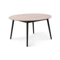 Apvalios formos prailginamas valgomojo stalas su papildomu stalviršiu su ąžuolo dekoro stalviršiu ø 135 cm Meza – Hammel Furniture