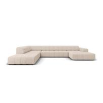 Kampinė sofa smėlio spalvos (su kairiuoju kampu/„U“ formos) Chicago – Cosmopolitan Design