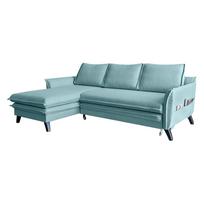 Šviesiai mėlyna sofa-lova Miuform Charming Charlie, kairysis kampas