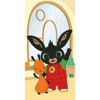 Iš medvilnės vaikiškas rankšluostis 70x140 cm Bing "Hoppity" – Jerry Fabrics
