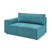 Modulinė sofa mėlynos spalvos iš kordinio velveto (su kairiuoju kampu) Nihad modular – Bobochic Paris