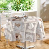 Iš PVC staltiesė galima plauti ø 160 cm Cosy Coeur – douceur d'intérieur