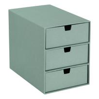 Žalios spalvos iš kartono biuro organizatorius į stalčių Ingrid Canvas Paper Laminate – Bigso