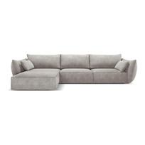 Šviesiai pilka kampinė sofa (kairysis kampas) Vanda - Mazzini Sofas